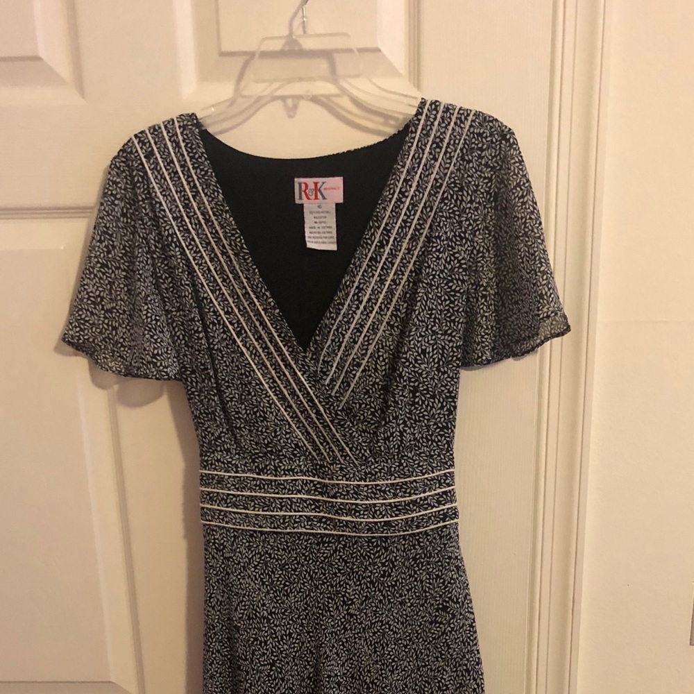 Women’s Long Black & White Dress